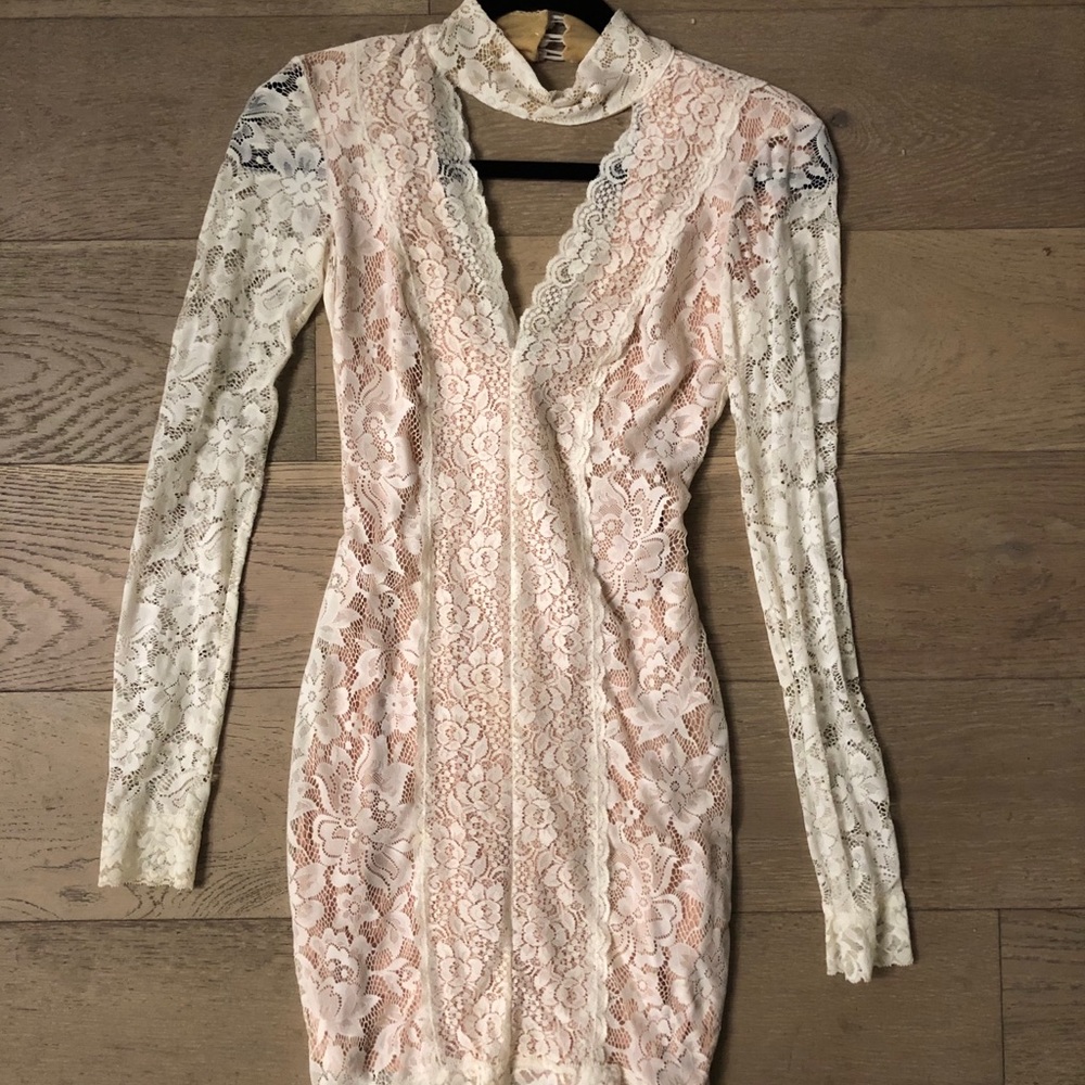 Bebe White Cocktail Dress